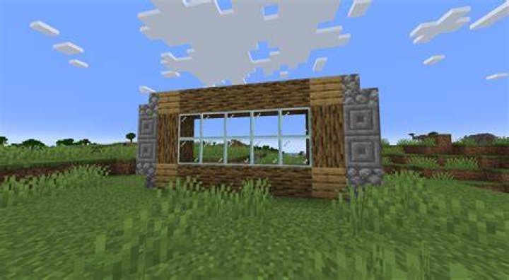 How to build windows in minecraft
