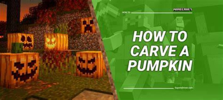 How to carve a minecraft pumpkin