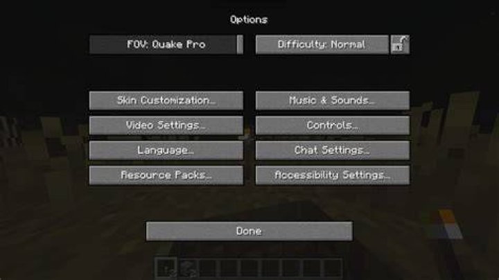 How to change fov in minecraft java