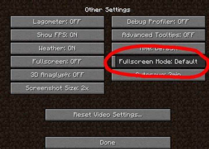How to change minecraft fullscreen resolution