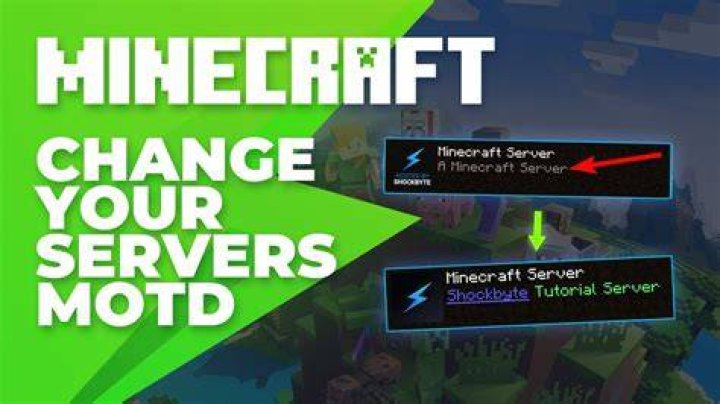 How to change minecraft server description