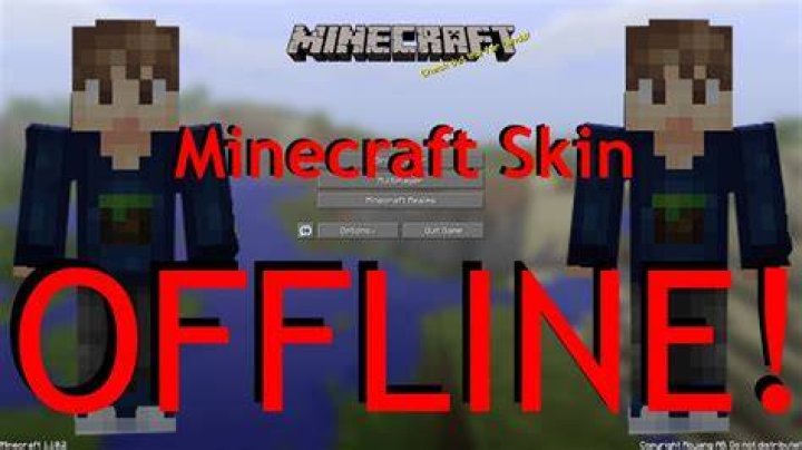 How to change minecraft skin offline