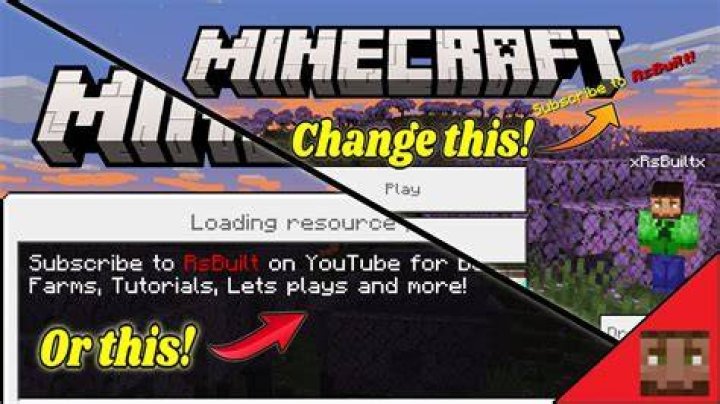 How to change minecraft splash text