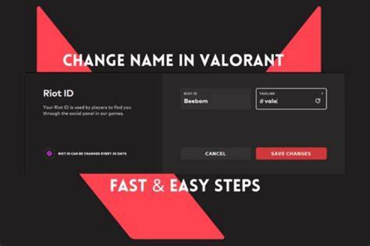How to change my valorant username
