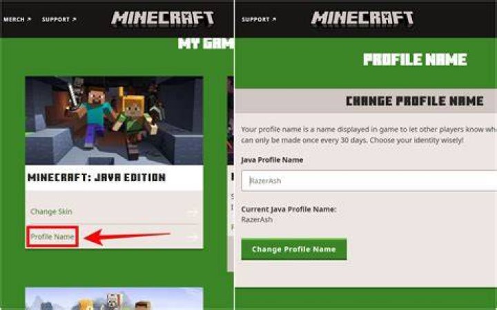 How to change name in minecraft java