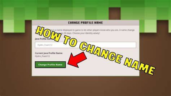 How to change name on minecraft java