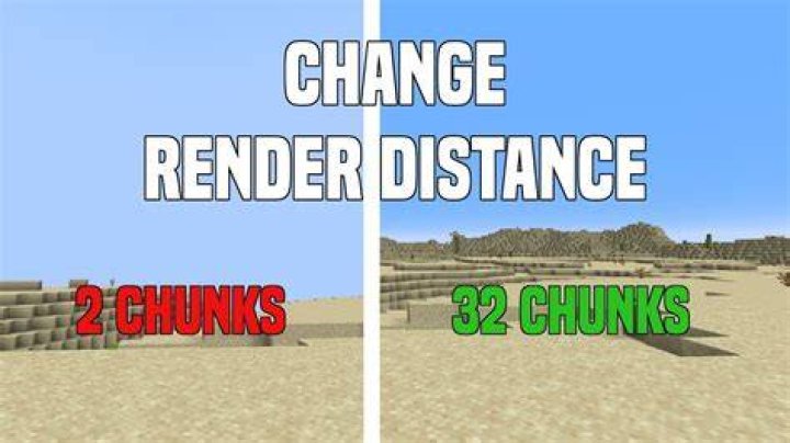 How to change render distance in minecraft