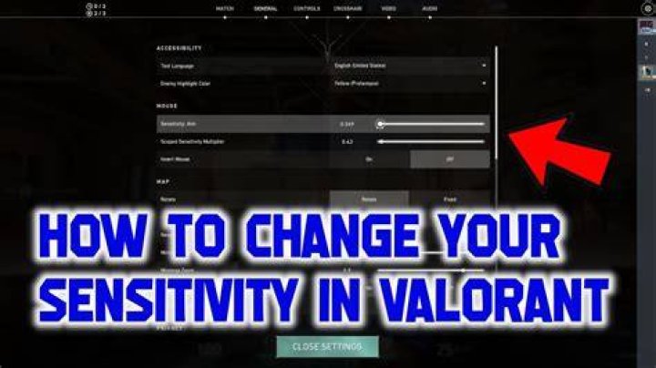 How to change sensitivity on valorant