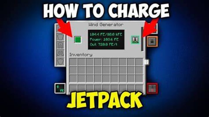 How to charge a jetpack minecraft