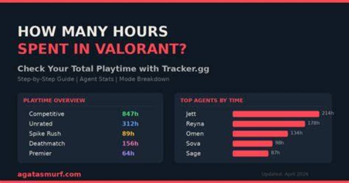 How to check how many hours on valorant