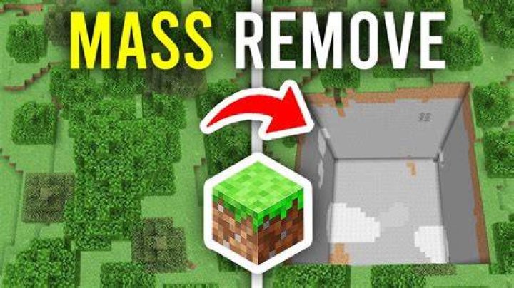 How to clear blocks in minecraft