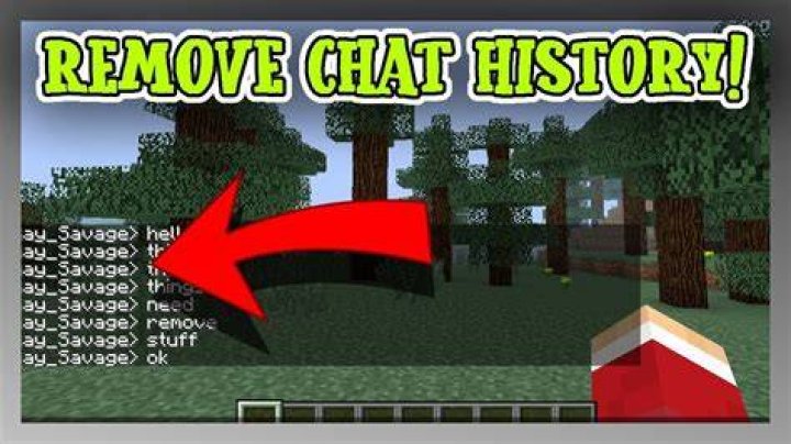 How to clear chat history minecraft