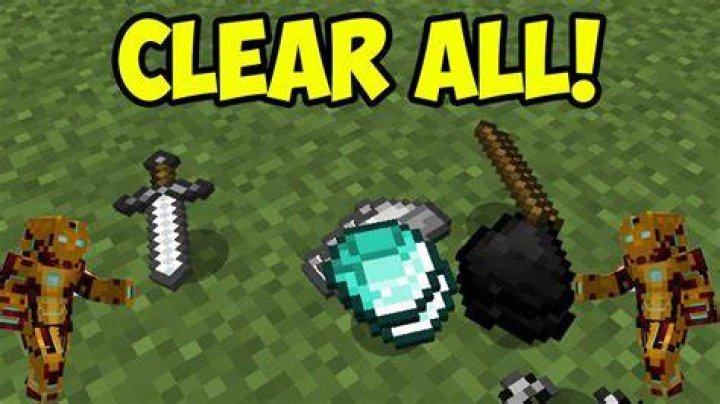 How to clear items in minecraft