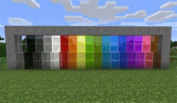 How to color glass in minecraft