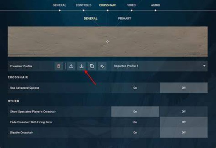 How to copy crosshair in valorant
