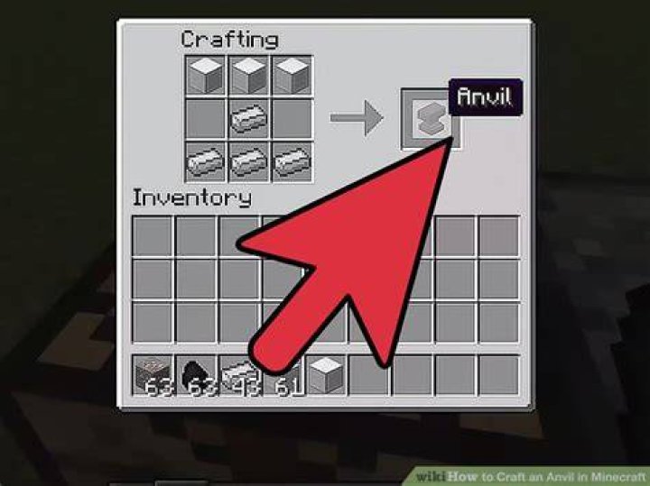 How to craft a anvil minecraft
