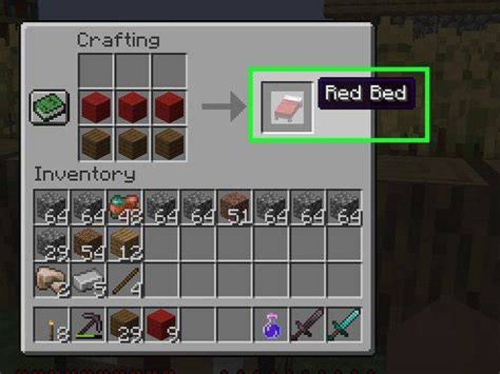 How to craft a bed in minecraft