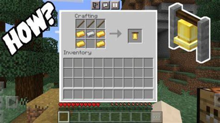 How to craft a bell in minecraft