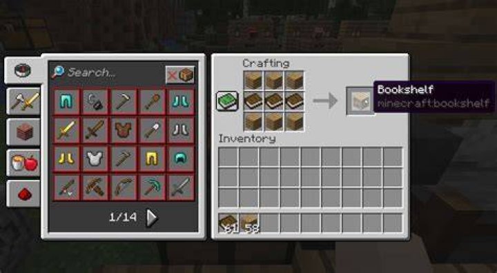 How to craft a bookshelf minecraft