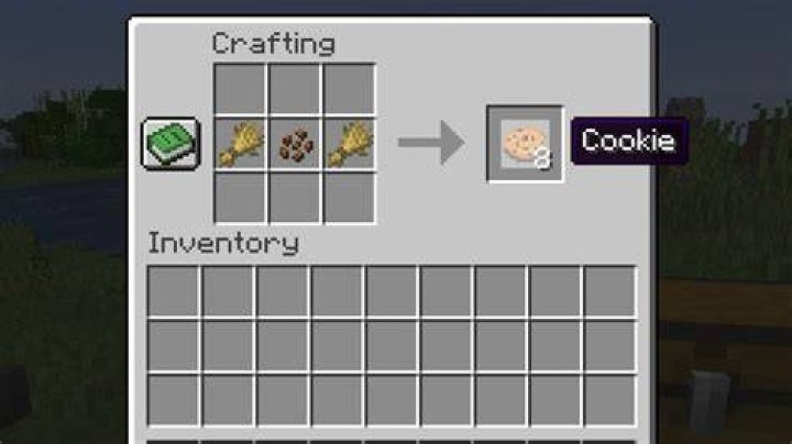 How to craft a cookie in minecraft