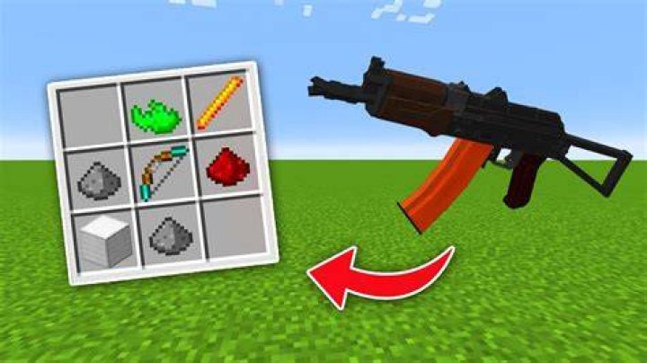 How to craft a gun in minecraft