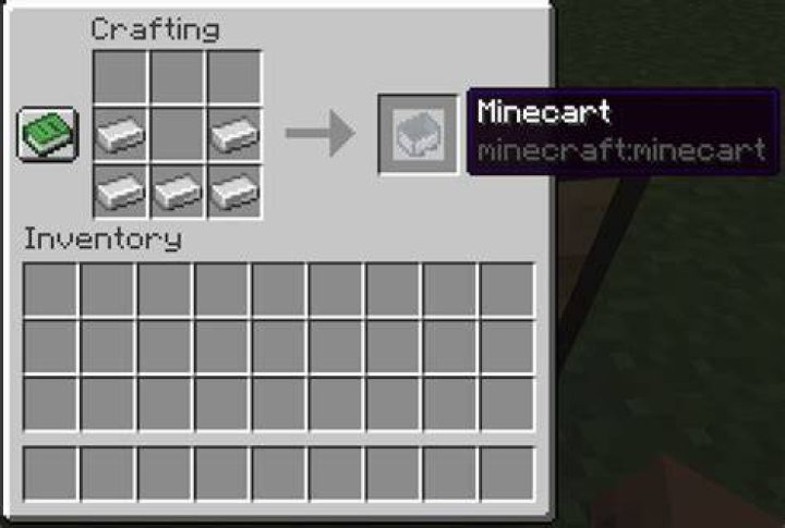 How to craft a minecart in minecraft