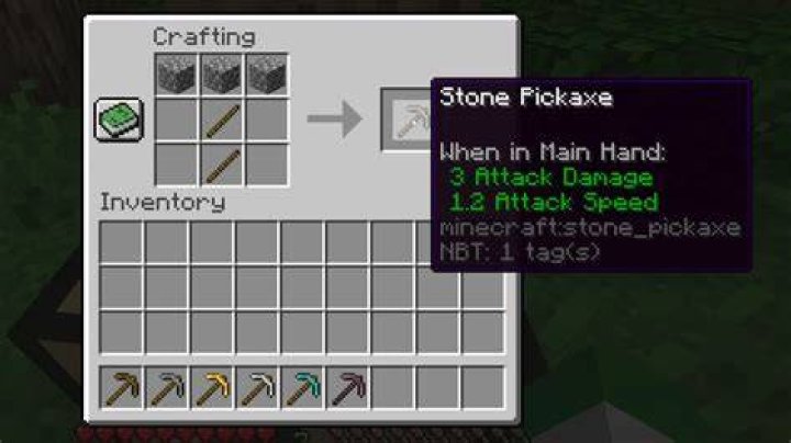 How to craft a pickaxe in minecraft