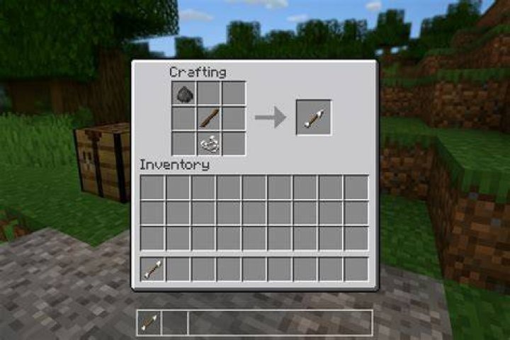 How to craft an arrow in minecraft