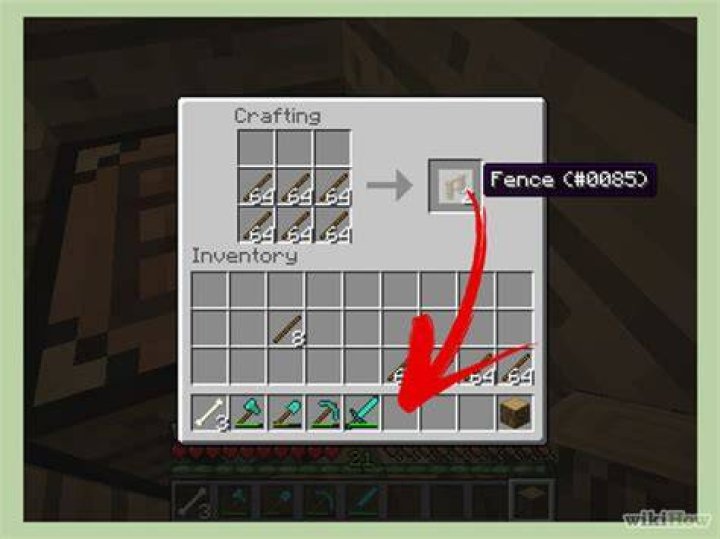 How to craft fence gate in minecraft