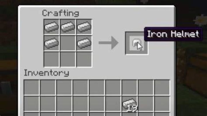 How to craft helmet in minecraft