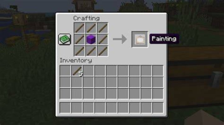How to craft paintings in minecraft