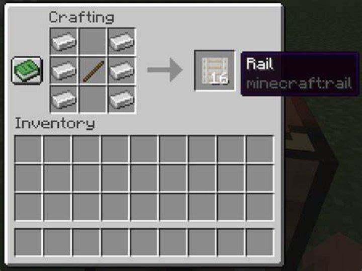 How to craft rail in minecraft