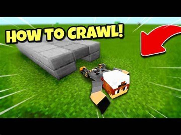 How to crawl in minecraft pocket edition