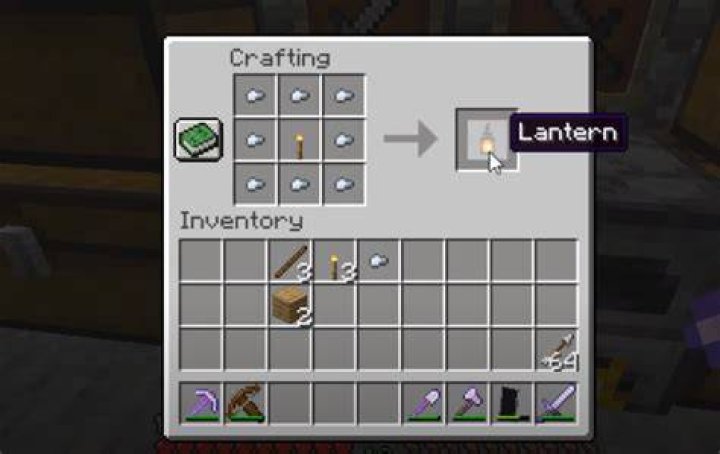 How to create lantern in minecraft