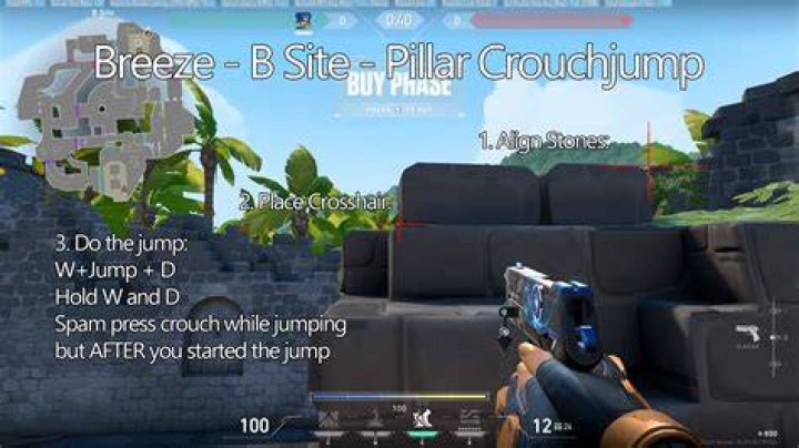 How to crouch jump in valorant