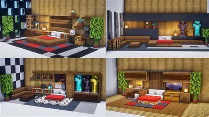 How to decorate a minecraft bedroom