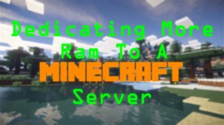 How to dedicate ram to minecraft server