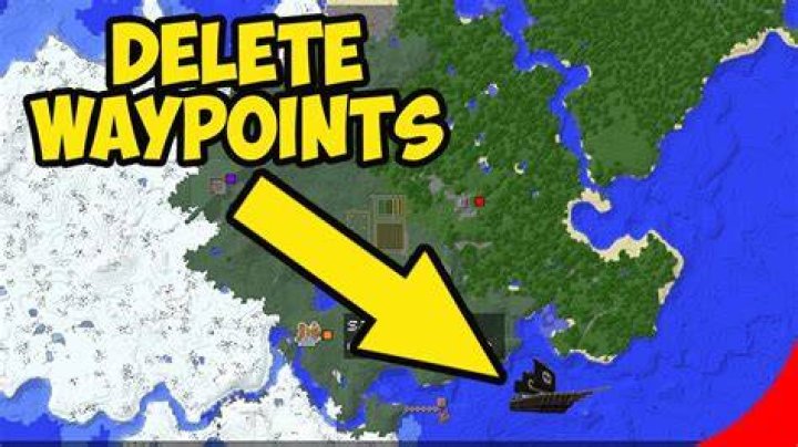 How to delete waypoints in minecraft