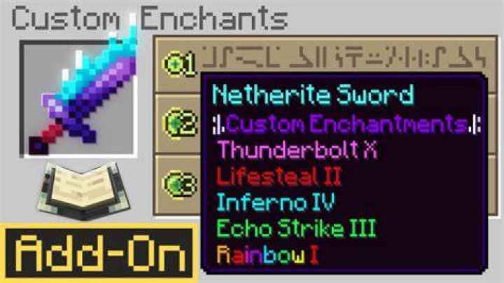 How to do custom enchants in minecraft