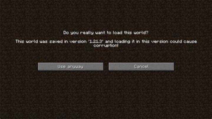 How to downgrade a minecraft world