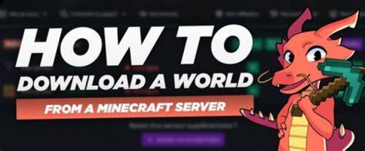 How to download minecraft server world