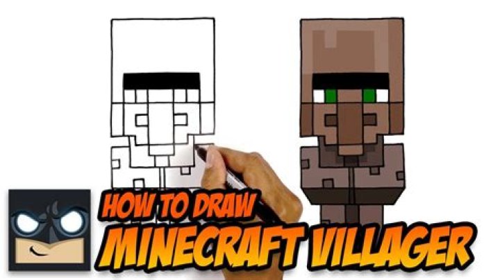 How to draw a villager from minecraft