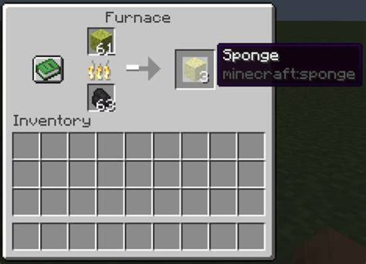 How to dry out sponges in minecraft