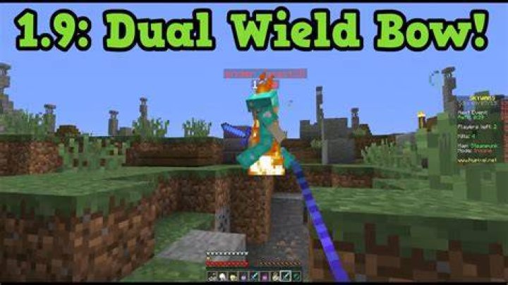 How to dual wield in minecraft 1.9