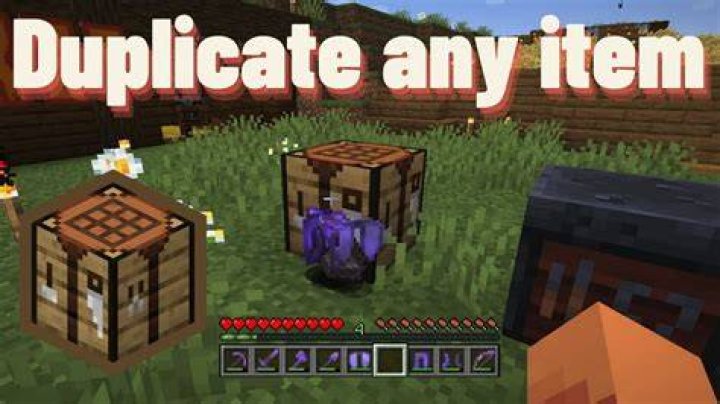 How to duplicate items in minecraft 1.12.2