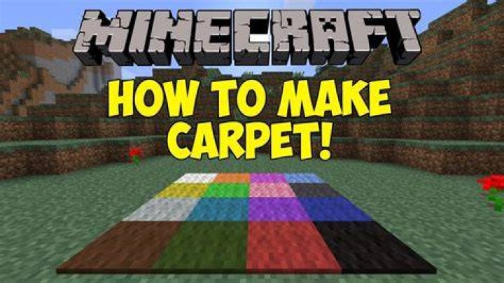 How to dye carpet in minecraft