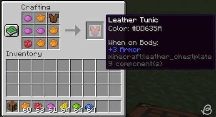 How to dye leather armor in minecraft