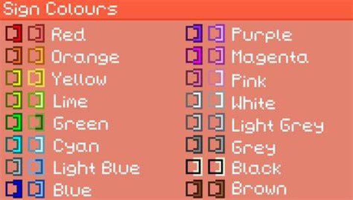 How to dye signs in minecraft bedrock