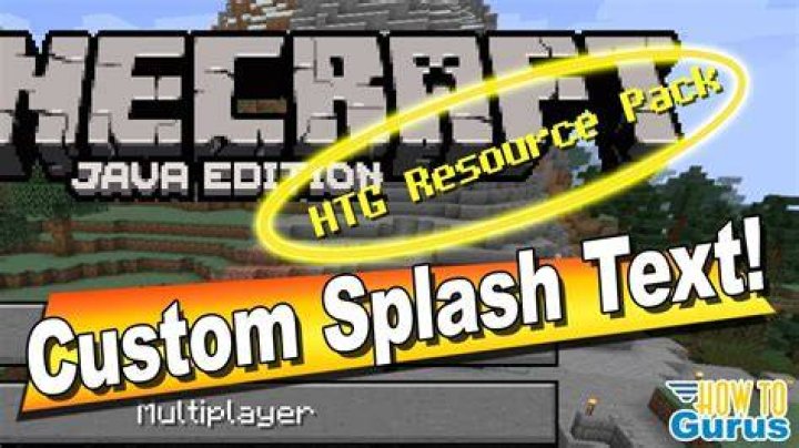 How to edit minecraft splash text