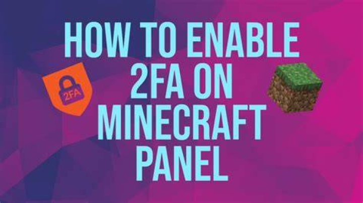 How to enable 2fa on minecraft
